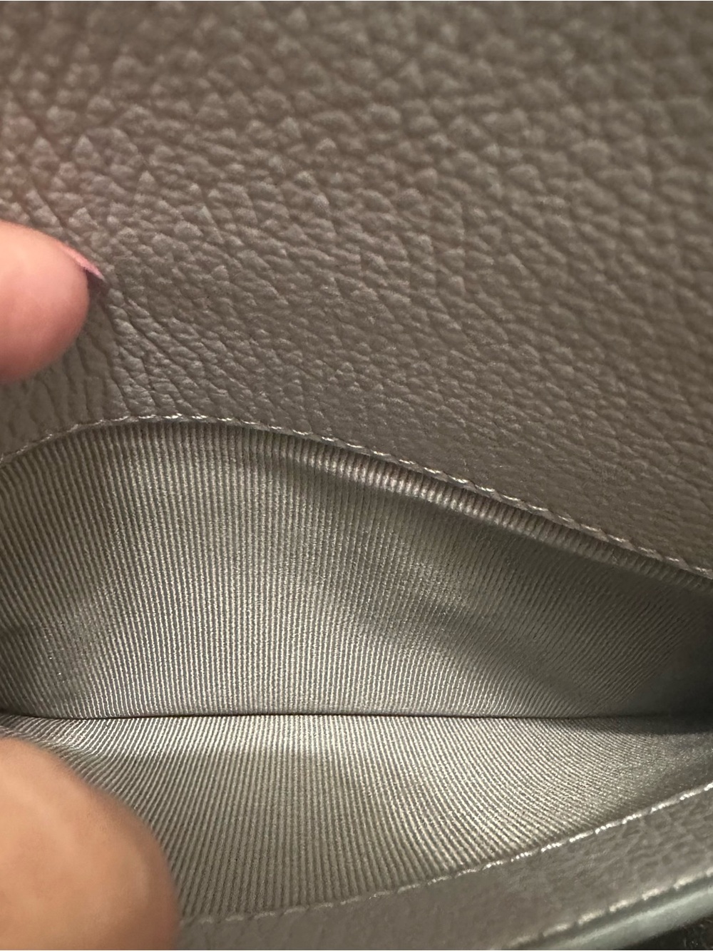 Furla Grey Leather Chain Shoulder Bag - Picture 9 of 11